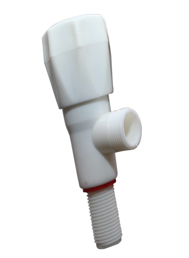 Droptech PVC Plastic Angle Cock/Valve for,Bathroom, Wash Basins Angle Valve- (Size-1/2, 15 mm)(Color-White) Pack of 10 - Image 2